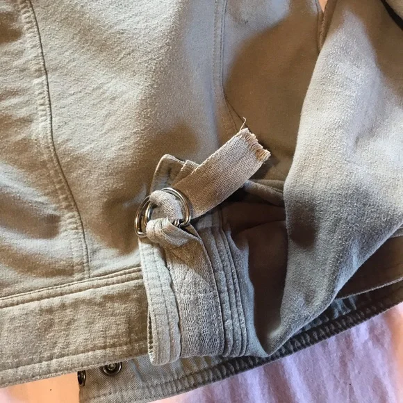 RETRO RAG DOLL CROP JACKET 80s cotton patches S - Picture 5 of 6